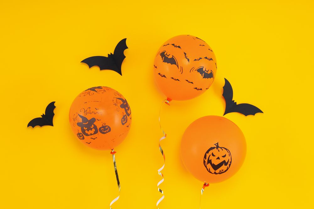 Concept of Halloween mood, Halloween vibes balloons