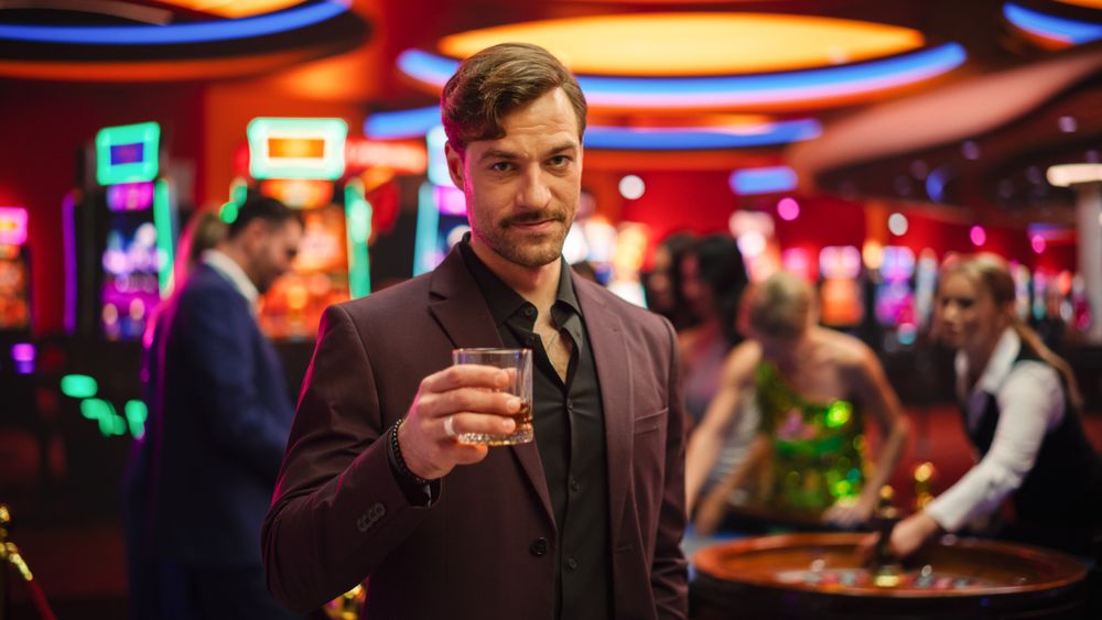 Portrait with Gamblers Playing Roulette in the Background