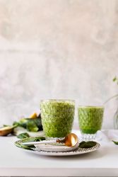 Healthy green smoothie. Super food
