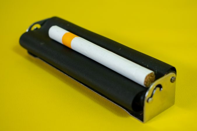 Cigarette in roller