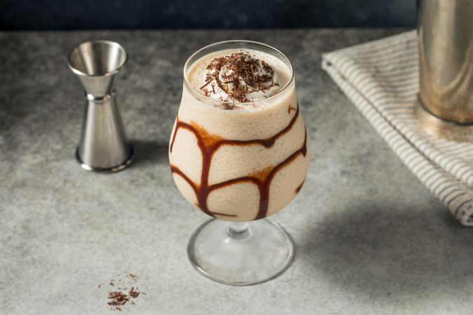 Boozy Frozen Chocolate Mudslide Cocktail