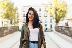 Youn woman, outdoor portrait