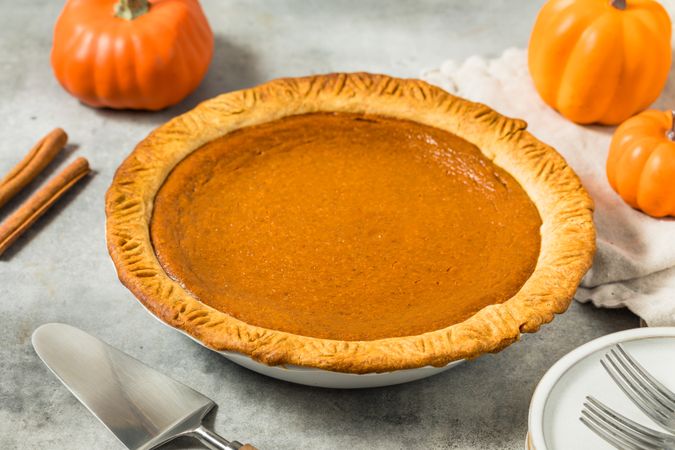 Thankskgiving Homemade Pumpkin Pie