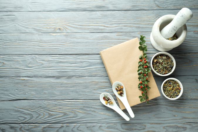 Concept of different professional books - medicine books