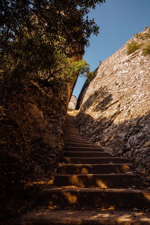 Montserrat mountain staircase