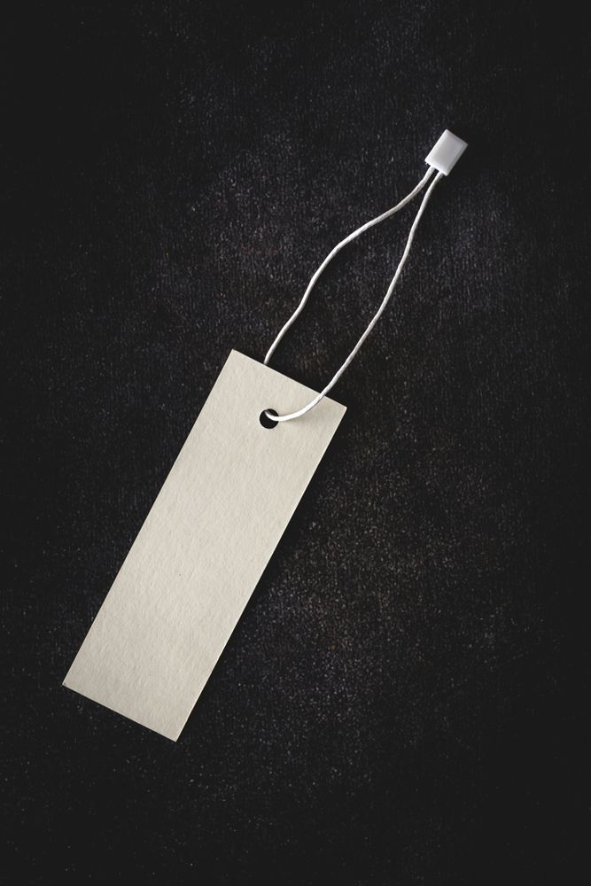 Cardboard labels for price or advertising
