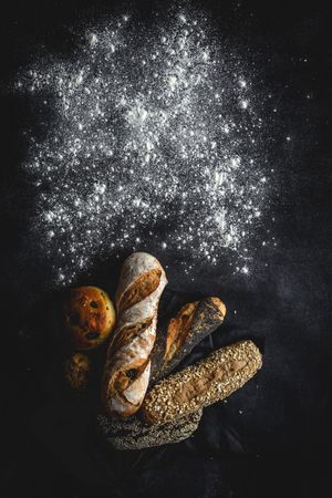 Natural Assortments of homemade breads