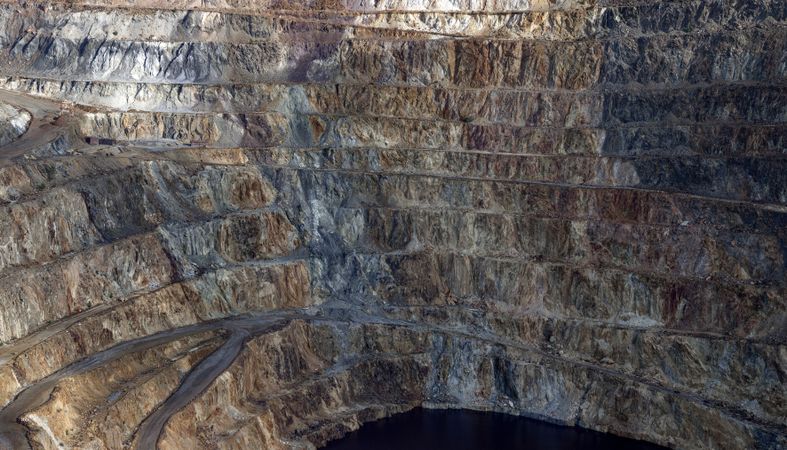 Mining terraces in Riotinto, Huelva