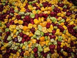 Red, green & yellew candy nuggets