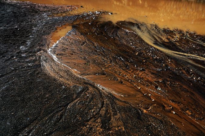Natural soil and water background