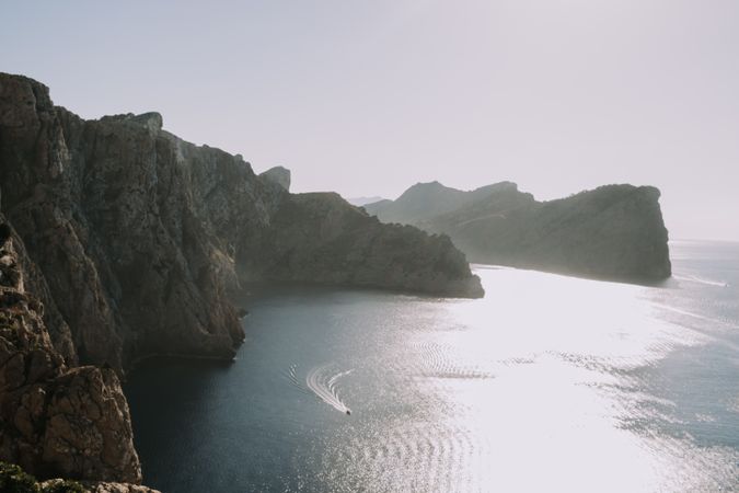 Seashore and cliffs