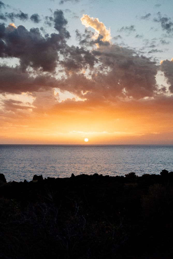 Sunset seen from the Canary Islands