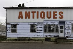 Antiques building in McGregor, Minnesota