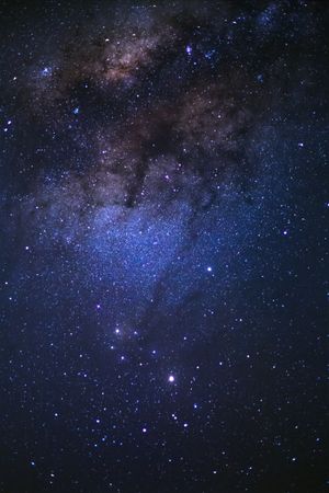 The center of milky way galaxy and space dust in the universe, Night starry sky with stars