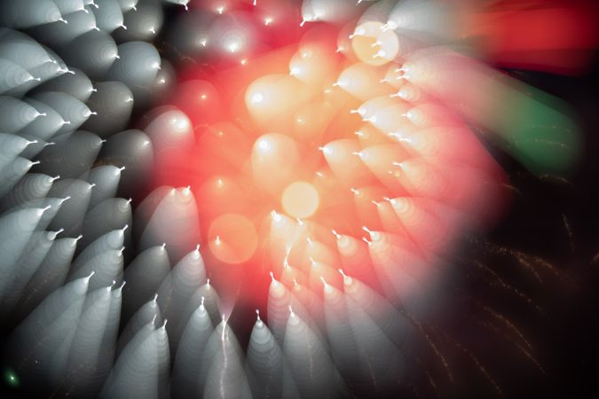 Bright fireworks on night sky