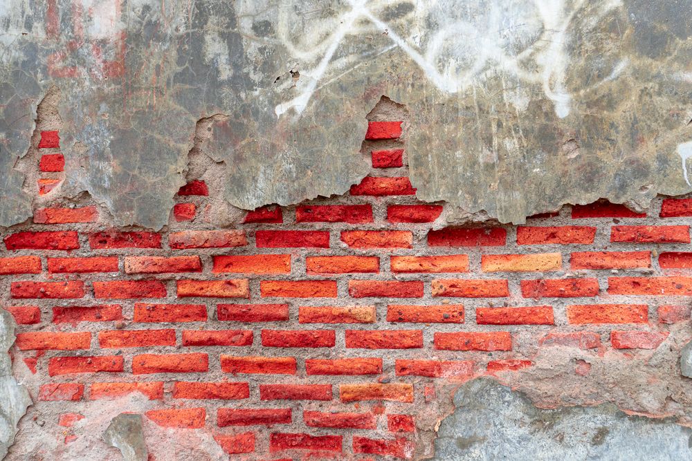 Brick stone wall
