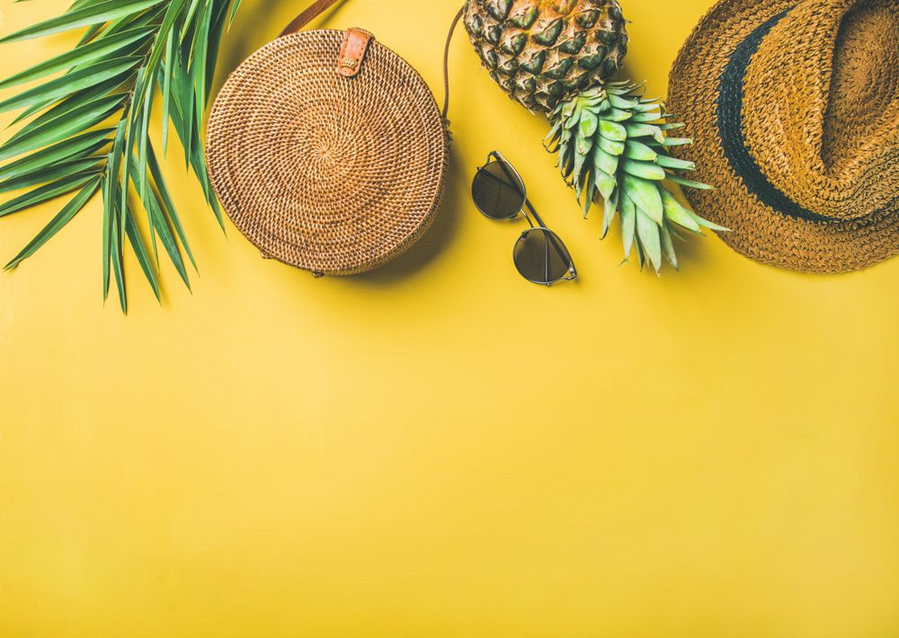 Summer or tropical fashion accessories