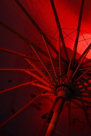 Traditional japanese umbrella, traditional japanese accessories concept