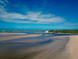 Brazilian beach at low tide