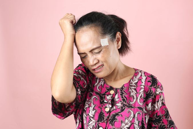 Indonesian Asian Woman Wearing Daster Home Dress