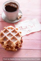 Thank you note and waffles 5lMLN4