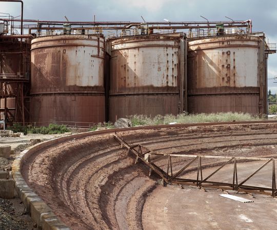 Old mining structures in Riotinto