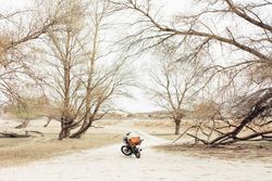 motorbike on countryside road