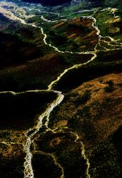 River vein in dark effect