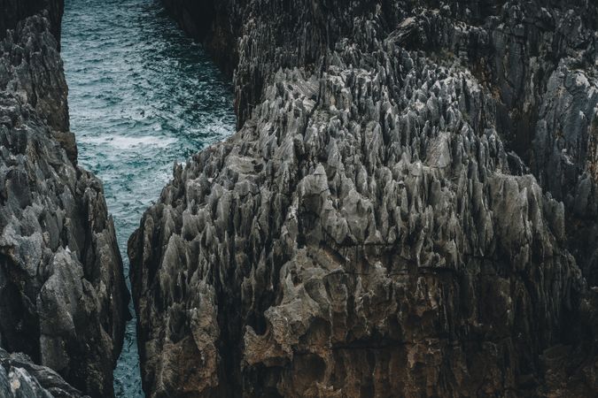 Picturesque rocks and sea