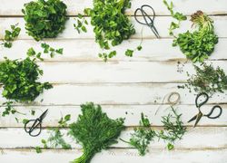 Healthy vegan home cooking concept