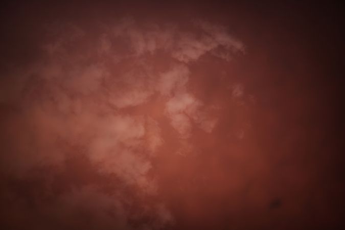 Smoke over water in brown light