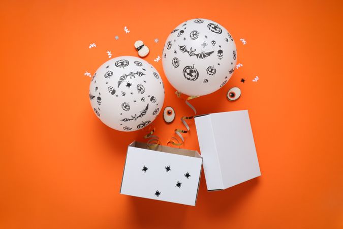 Concept of Halloween mood, Halloween vibes balloons