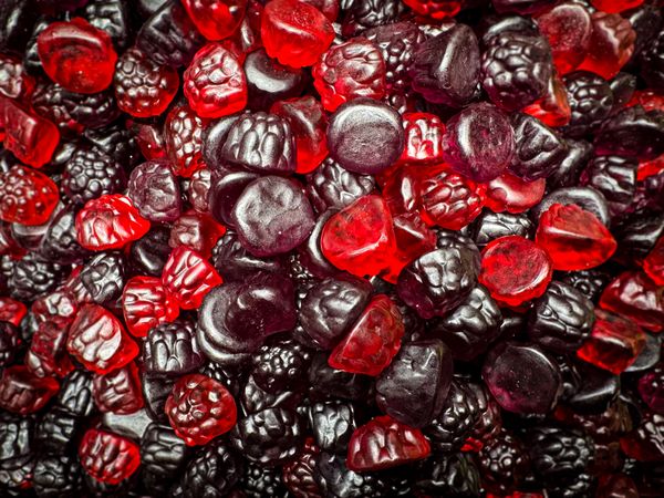 Raspberry gummy candy