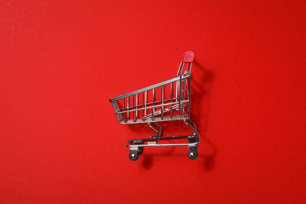 Concept of shopping, space for text