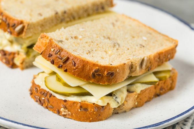 Homemade Creamy PIckle Sandwich