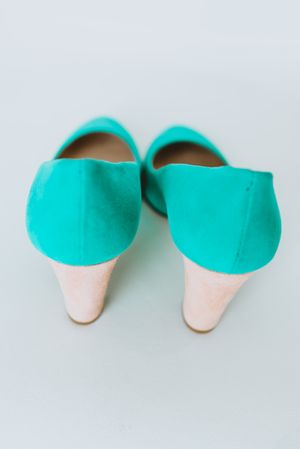 Pair of blue shoes