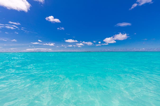 Clear water of the Indian Ocean