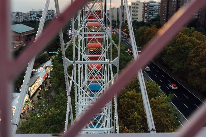 Ferris wheel in amusement park
