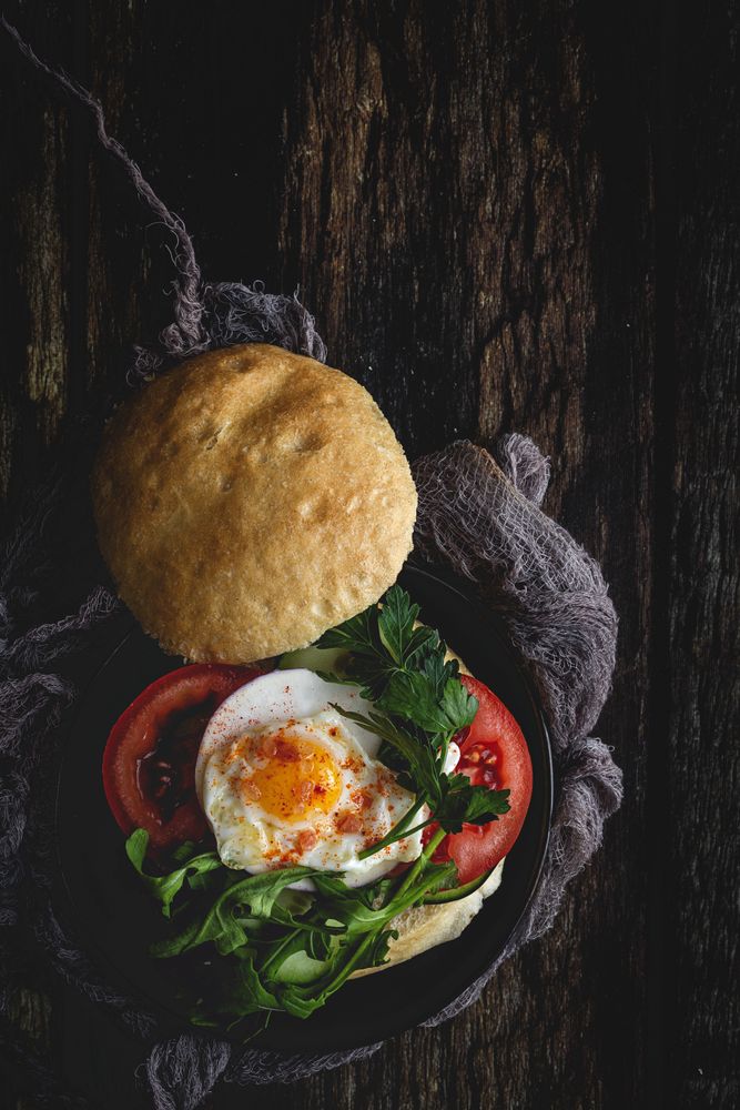 Homemade vegetable sandwich