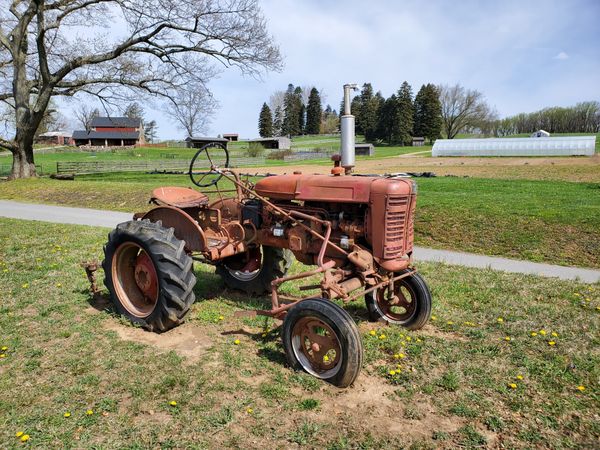 Old farm tractor