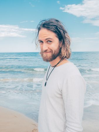 Man standing on the beach