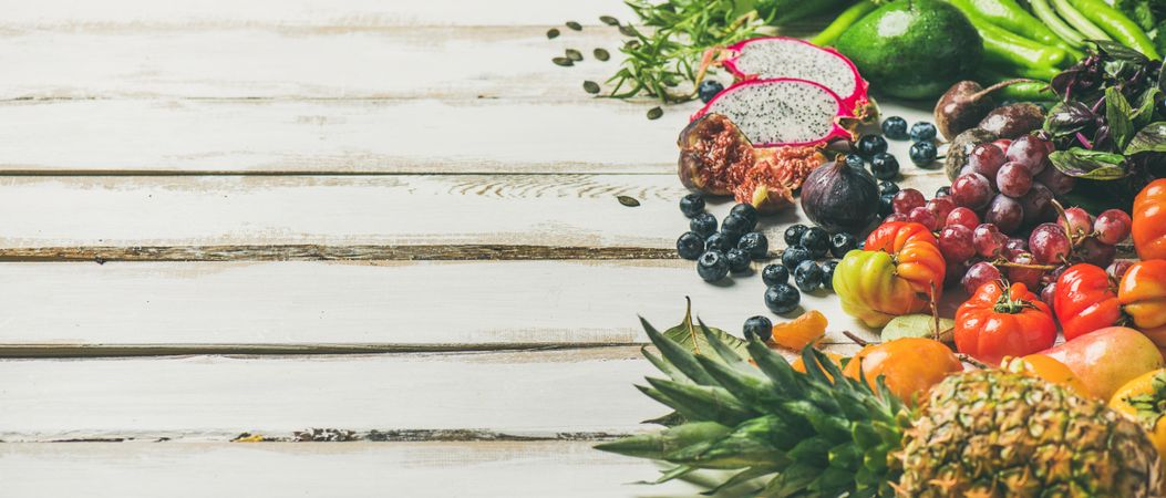 Clean eating, alkaline diet, vegetarian concept