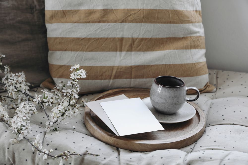 Moody spring interior still life