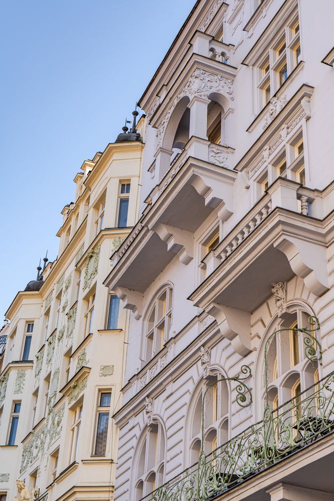 Decooration of the building in Old Prague