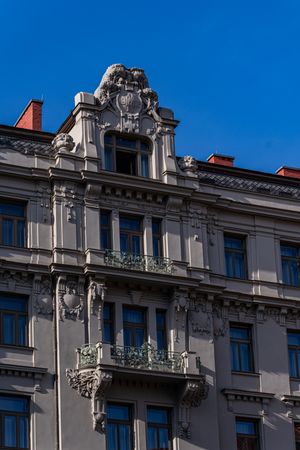 Decooration of the building in Old Prague