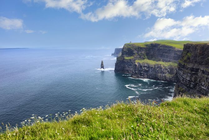 Cliffs of Moher on the Atlantic Ocean in Southern Ireland