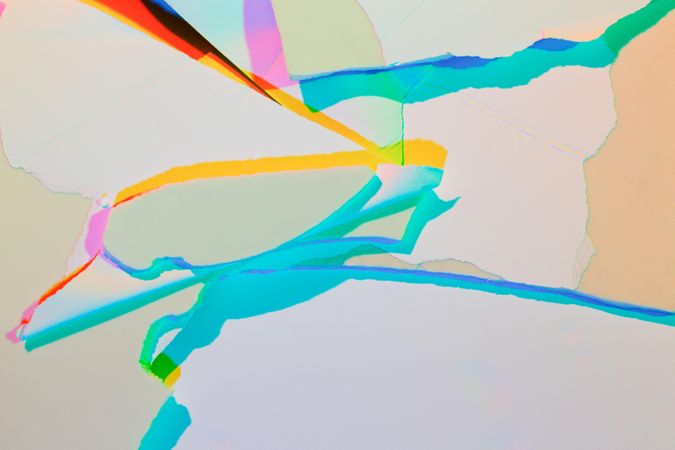 Colorful graphic background torn