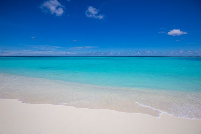 Waves coming in from the Indian Ocean