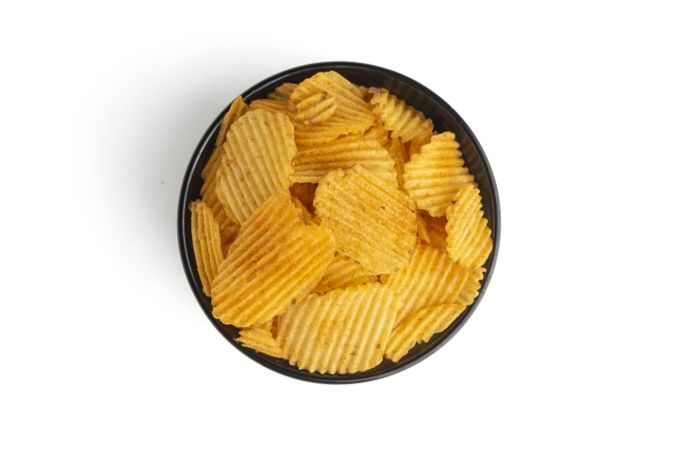 potato chips on bowl