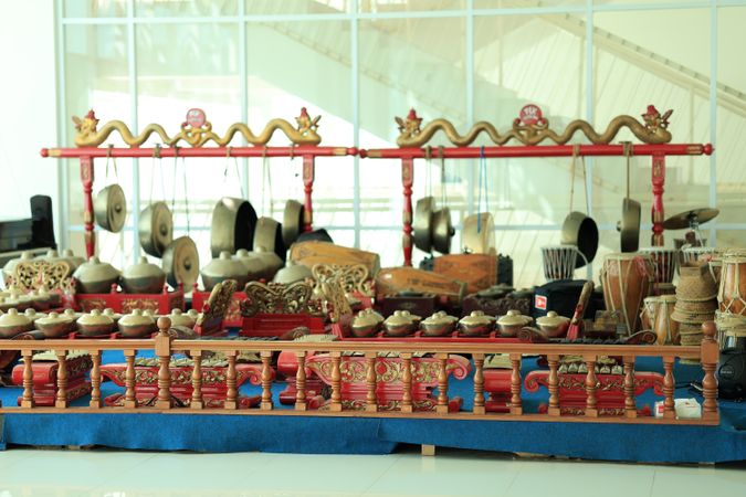 Gamelan Bonang is Traditional Javanese and Balinese Music Instruments